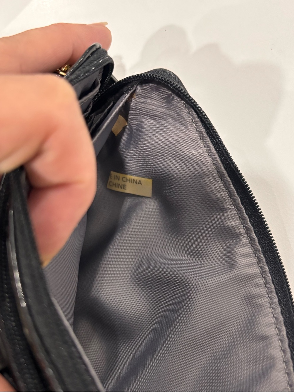 Coach Black Leather Wristlet/minibag - Picture 6 of 10